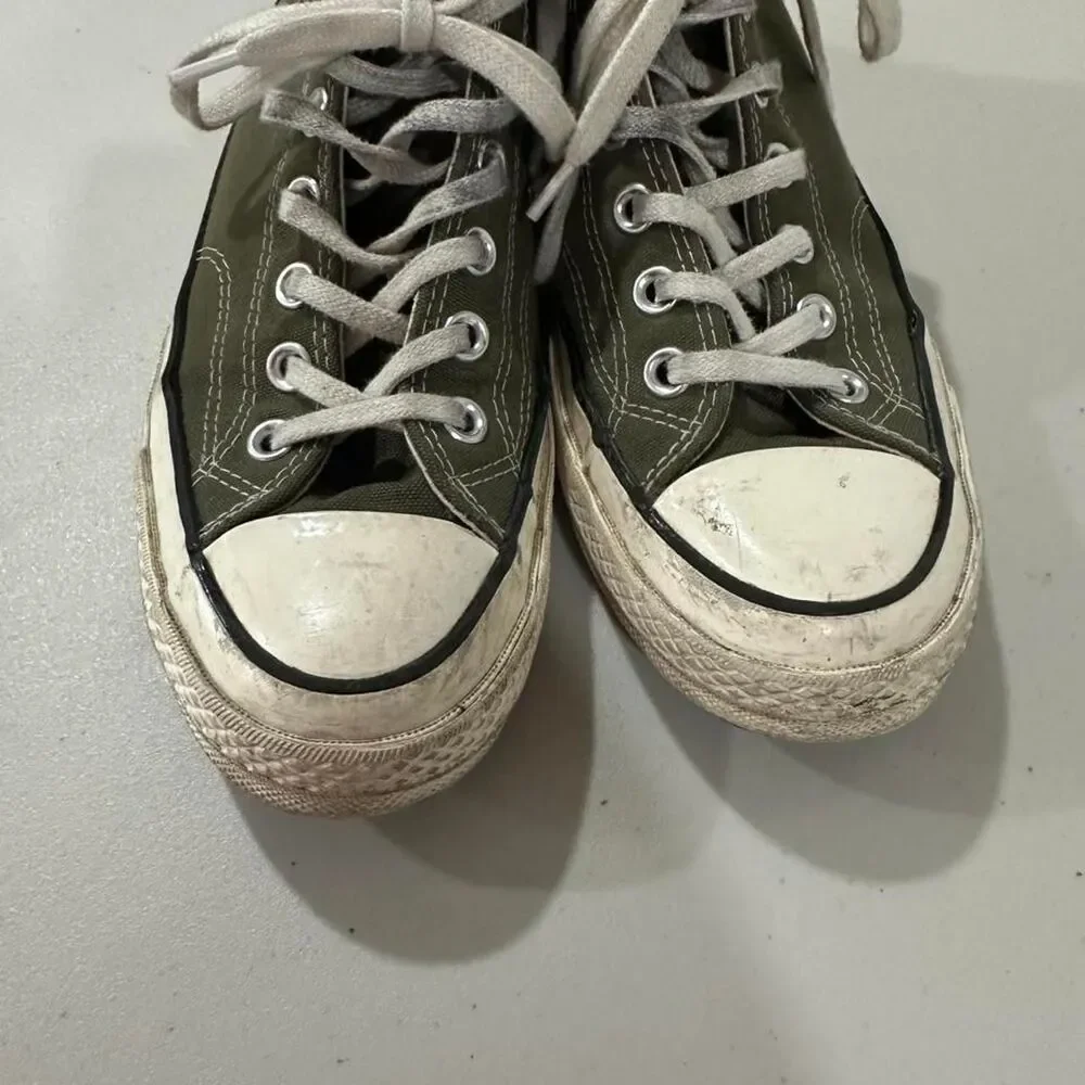 Converse Men's Green and Khaki Trainers
